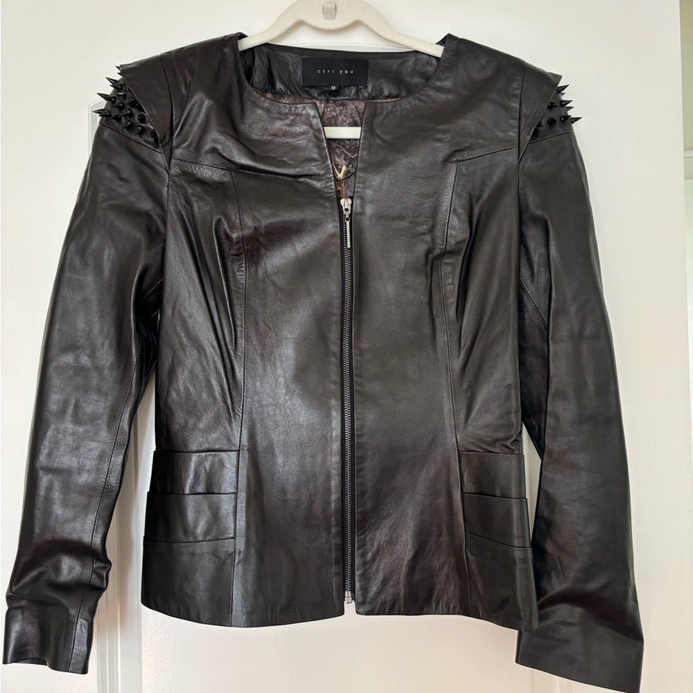 CTRL YOU Leather Jacket